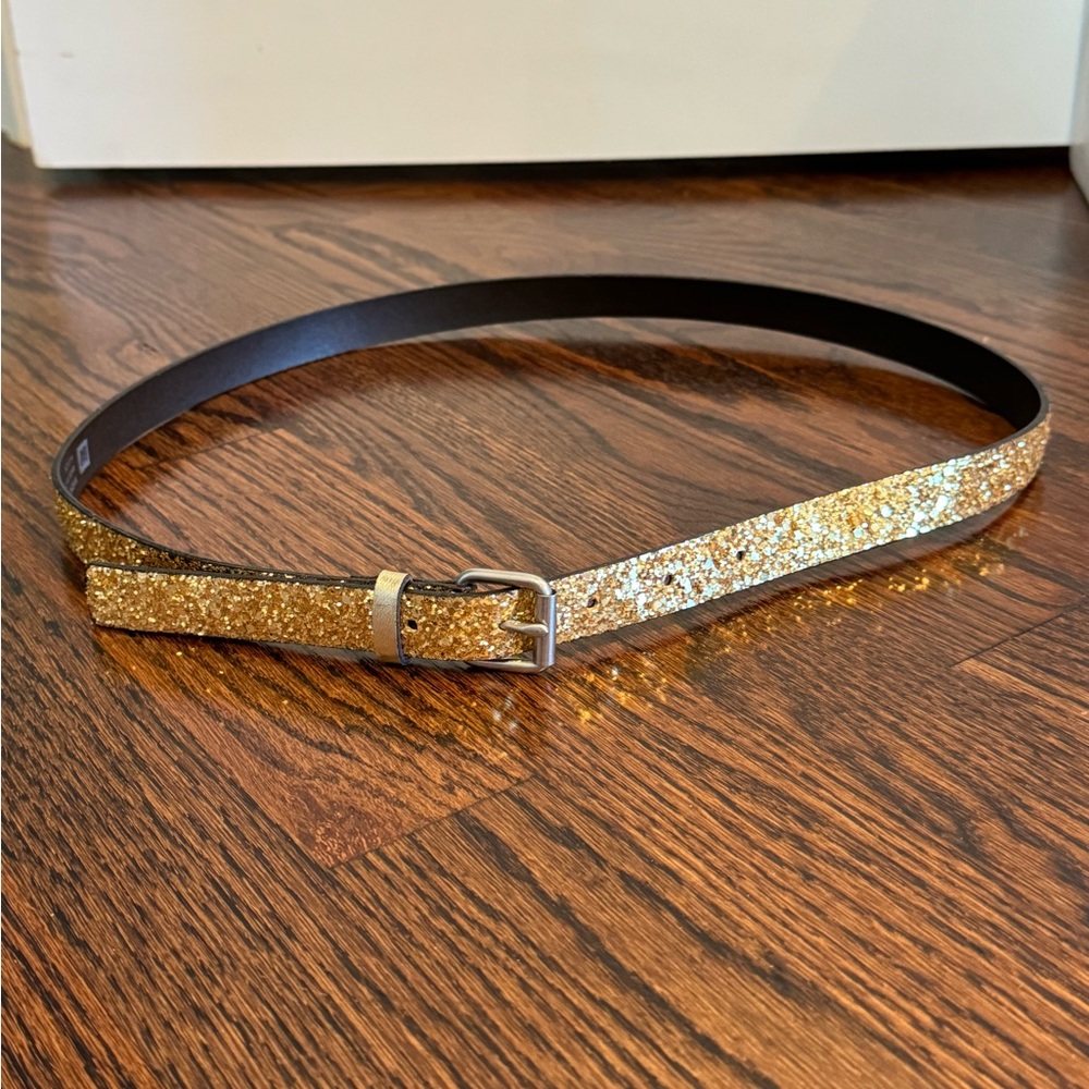 Women’s Gap gold glitter belt size medium